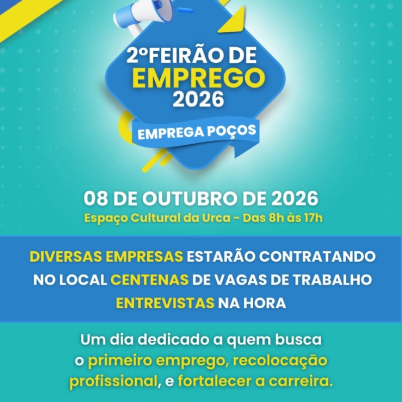 2&ordm; Feir&atilde;o de Emprego 2026